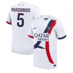 Paris Saint-Germain Marquinhos #5 Venkovní Dres 2024-25 Krátký Rukáv